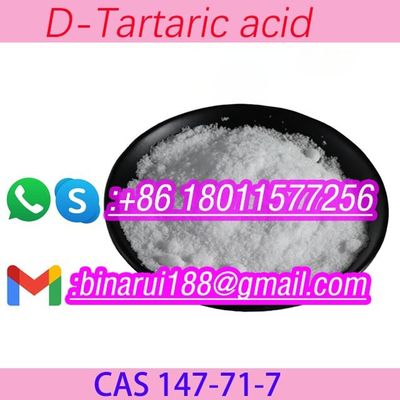 BMK D-Tartaric Acid CAS 147-71-7 (2S,3S) -Tartaric Acid المواد الكيميائية المتوسطة الدقيقة الصف الغذائي