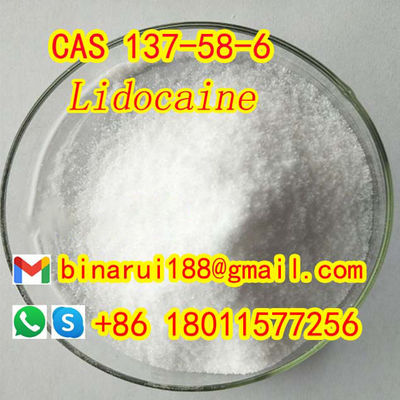 BMK مسحوق Lidoderm المواد الخام الصيدلانية C14H22N2O الماريكاين Cas 137-58-6