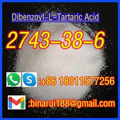 تسليم سريع Dibenzoyl-L-Tartaric Acid C18H14O8 Dibenzoyl-L-Tartaric CAS 2743-38-6