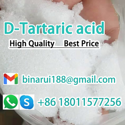 CAS 147-71-7 D-Tartaric acid C4H6O6 حمض التارتاريك