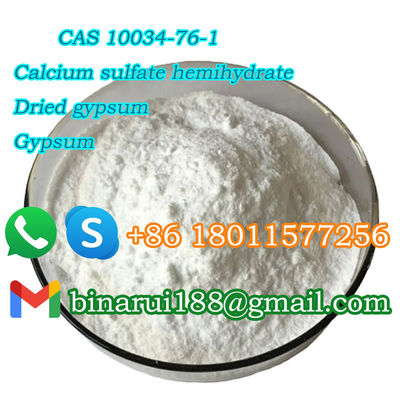 CAS 10034-76-1 كبريتات الكالسيوم الكيميائية المواد الخام اللون الأبيض